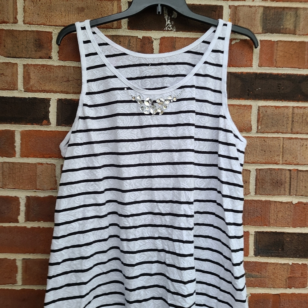 Lane Bryant Lace Embellished Tank